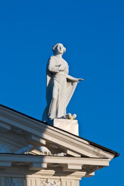 katedral içinde st. casimir heykeli. Vilnius. Litvanya.