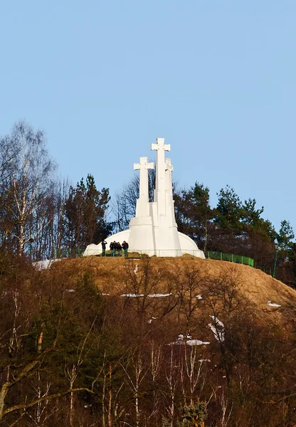 Μνημείο τρεις σταυρούς. Βίλνιους. Λιθουανία — Φωτογραφία Αρχείου