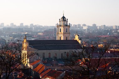 Kilise st. john. Vilnius. Litvanya.