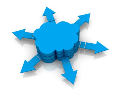 Cloud computing clipart