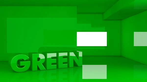 Concept van groen huis — Stockfoto