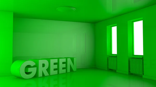 Yeşil ev kavramı — Stok fotoğraf