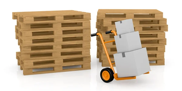 Handtruck or trolley — Stock Photo, Image