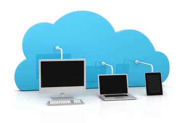 Cloud computing clipart