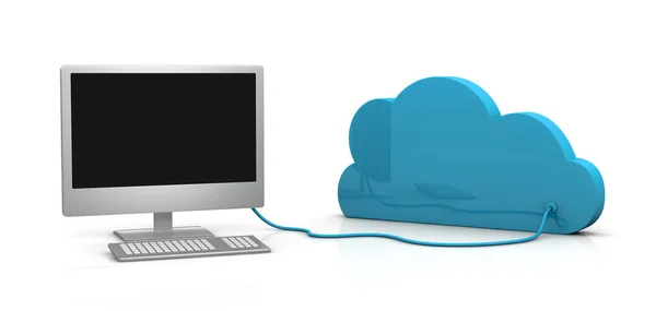 Cloud computing — Stockfoto