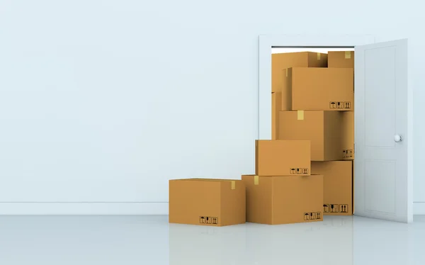 Stack of cartons — Stock Photo, Image