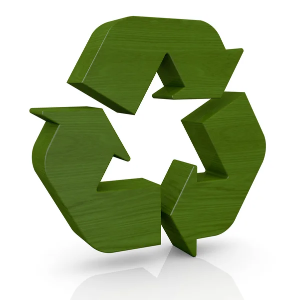 回收利用的象征 — 图库照片