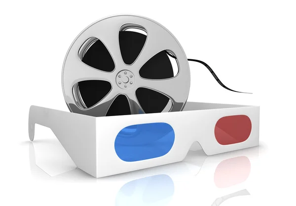Concept of 3d movie technology — Stock Photo, Image