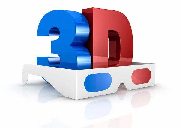 Концепція 3d кінотехнології — стокове фото