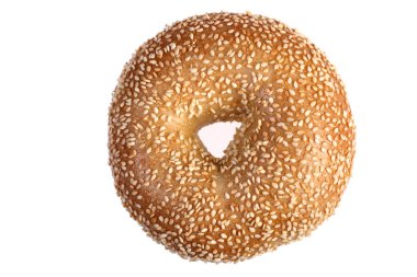 Sesame Bagel Isolated clipart