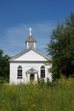 Countryside Church Building clipart