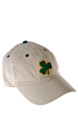 Baseball Hat with Clover Emerald clipart