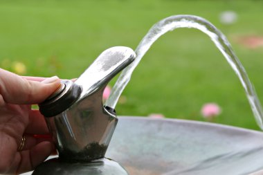 Drinking water fountain faucet clipart