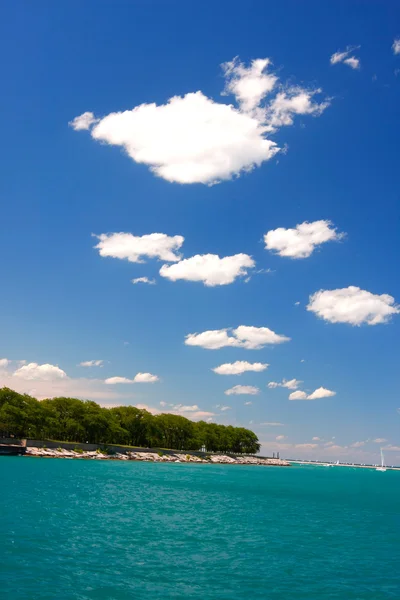 Stock image Waterfront Cloudscape in the Summer