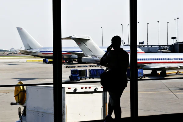 Vista do aeroporto — Fotografia de Stock