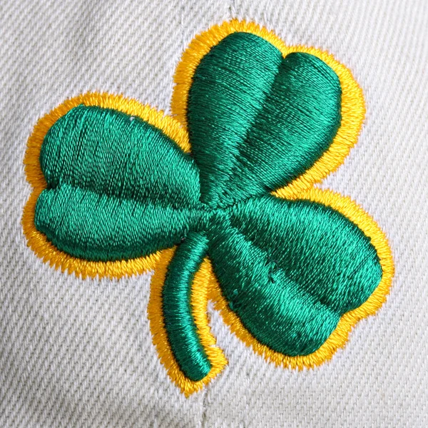 stock image Clover Shamrock on Textile