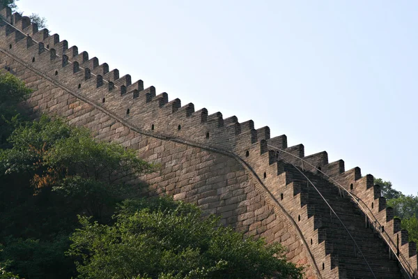 Közeli kép: a kínai nagy fal — Stock Fotó