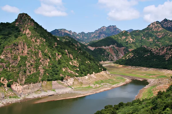 stock image Top View of Scenic Northern China Mountains