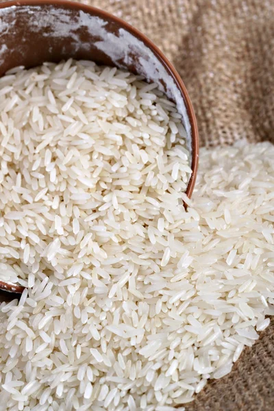 Крупный план сырого риса — стоковое фото