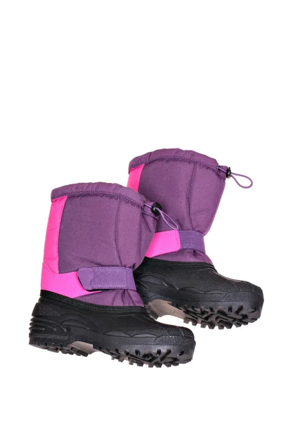 Cizme de zăpadă violet — Fotografie, imagine de stoc