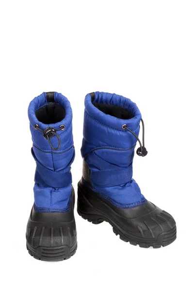 Blue Snow Boots — Stock Photo, Image