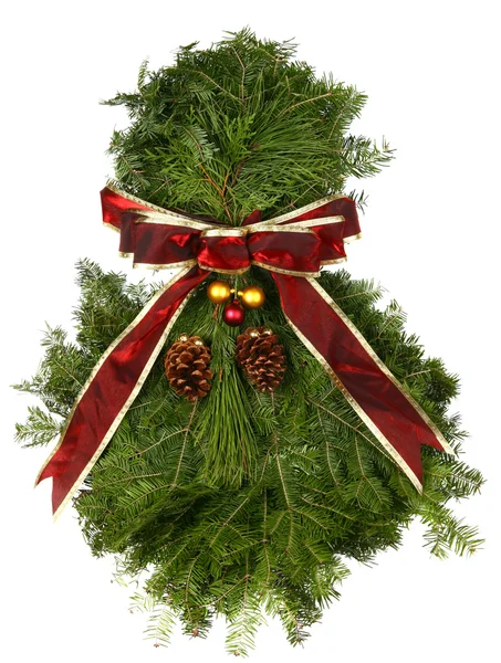 Fresh Natural Christmas Wreath — Stock Photo, Image