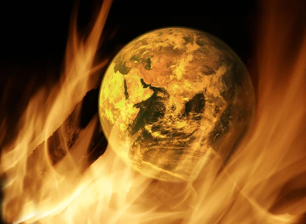 Έννοια: Η υπερθέρμανση του πλανήτη Φωτογραφία Αρχείου