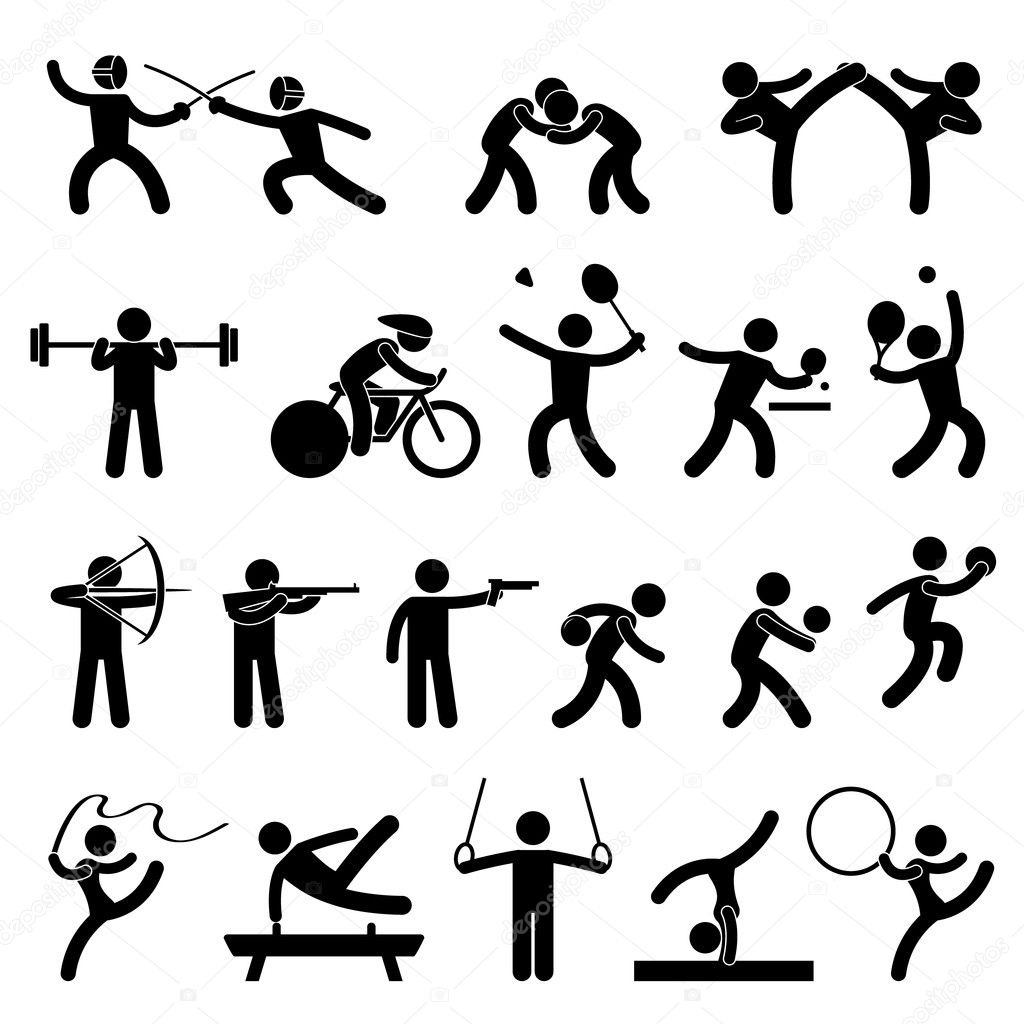 Sport joga fitness stretches - Sport & Games Icons