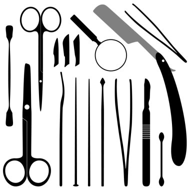 Dissection Tools Equipment and Kits clipart