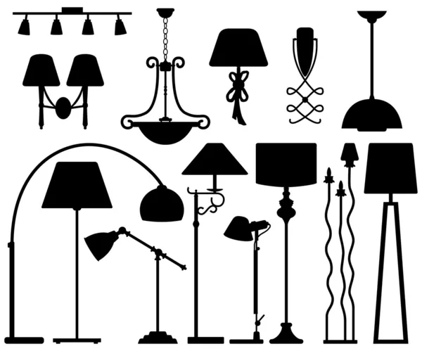 Diseño de lámpara para pared de techo de piso — Archivo Imágenes Vectoriales