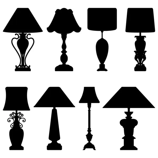 Lámpara de mesa antigua — Archivo Imágenes Vectoriales