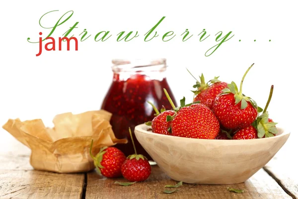 Fruits and jam — Stock Photo, Image