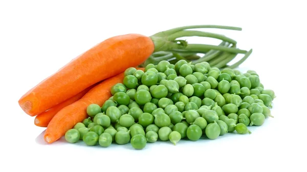 Guisantes y zanahorias — Foto de Stock