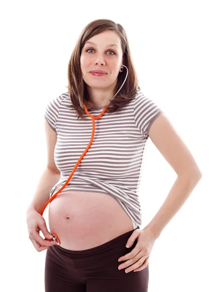 Momenti meravigliosi di gravidanza — Foto Stock