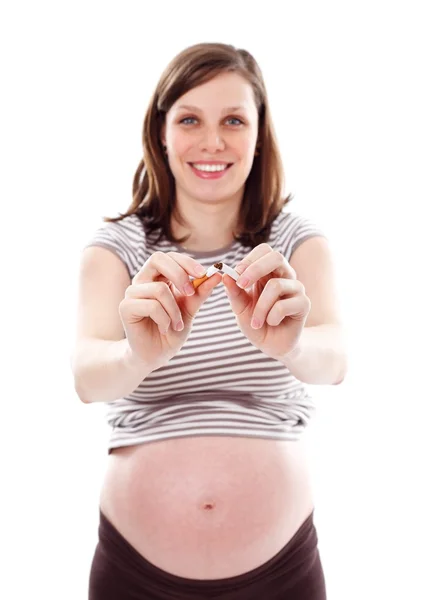 Non fumare durante la gravidanza — Foto Stock