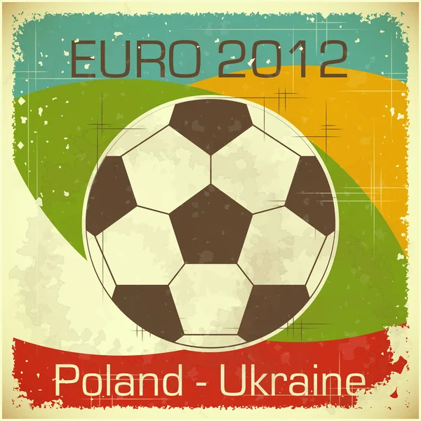 Stock vector Euro 2012 football card