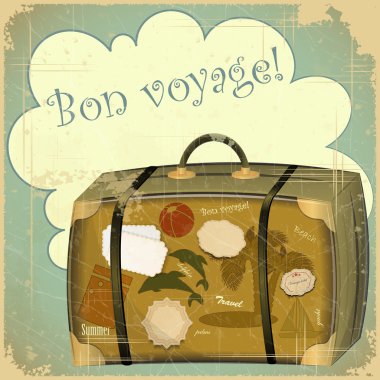 Travel suitcase clipart