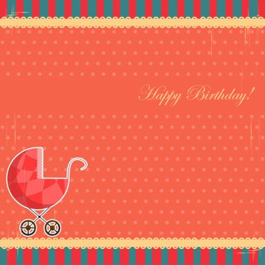 Baby card clipart