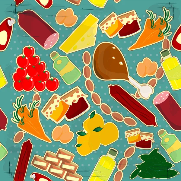 Textura sin costura de alimentos — Archivo Imágenes Vectoriales