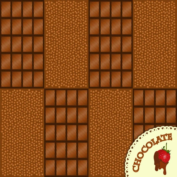 チョコレートの背景 — ストックベクタ