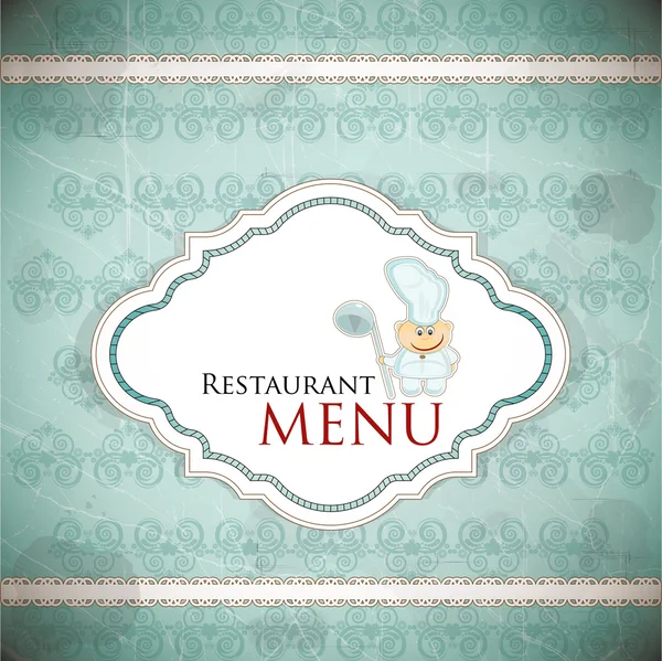 Дизайн меню ресторану в вінтажному стилі — стоковий вектор