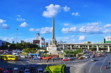 Bangkok, Tayland - 23 Ağustos: Merkez bang Zafer Anıtı