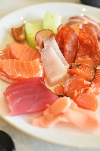 Set de sashimi de mariscos — Foto de Stock