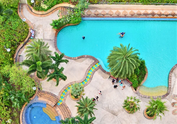 Top view of swimming pool — Stock Photo, Image