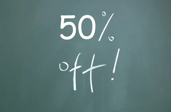50% Rabatt Symbol — Stockfoto