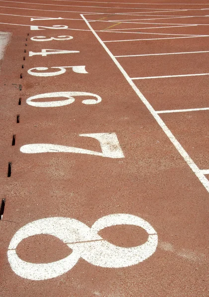 Atletische track — Stockfoto