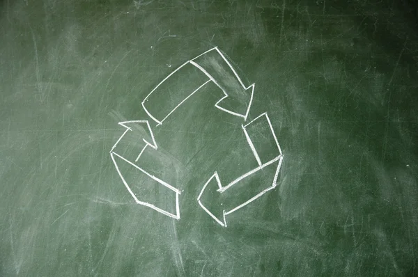Logotipo de reciclagem — Fotografia de Stock