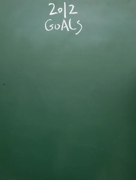 2012 goals — Stock Photo, Image