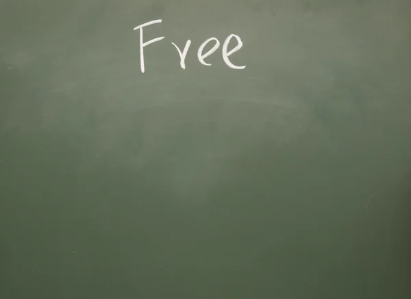 Free title written with chalk on blackboard — Stock Photo, Image