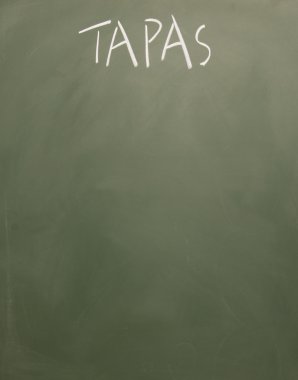 tahtaya tebeşir ile yazılmış tapas başlık